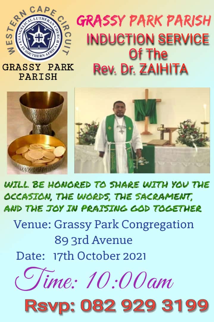 Pastor. Zahita's induction